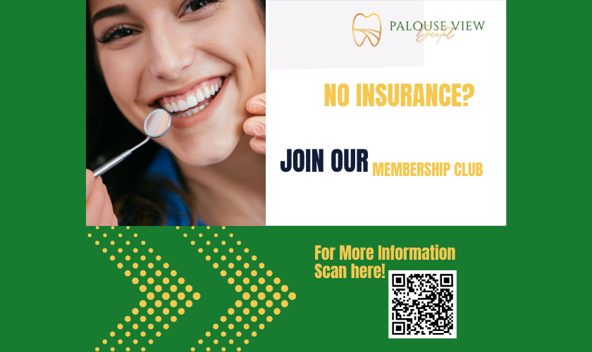 Dentist in Moscow ID explaining affordable dental membership plan for patients without insurance